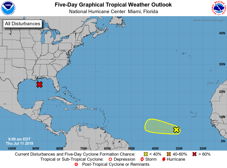Meteorologists are tracking two potential tropical depressions